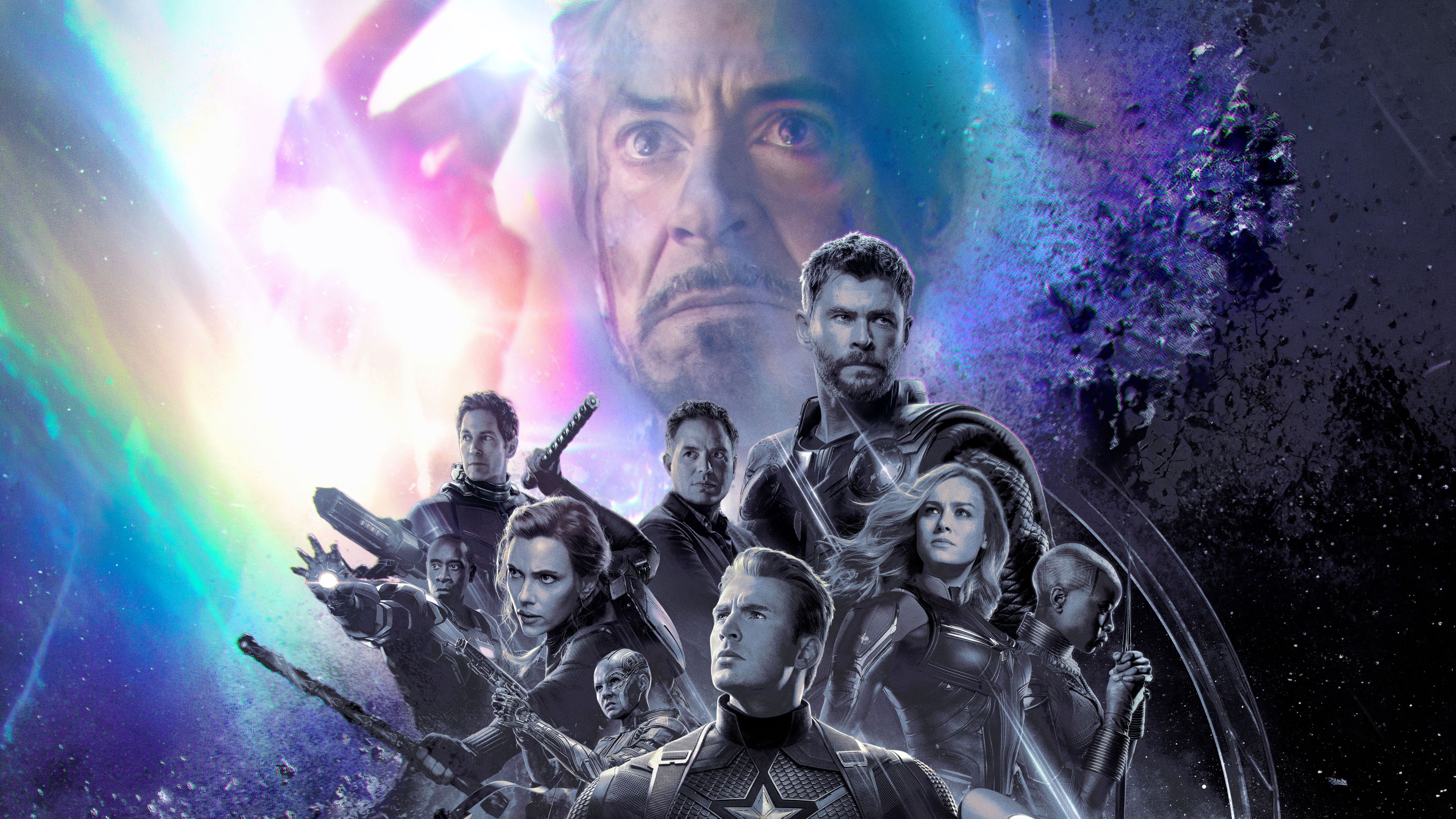 4K UHD Avengers Endgame movie poster wallpaper, Marvel cinematic desktop background.