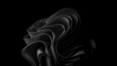 Windows 11 dark mode abstract black AMOLED 4K wallpaper