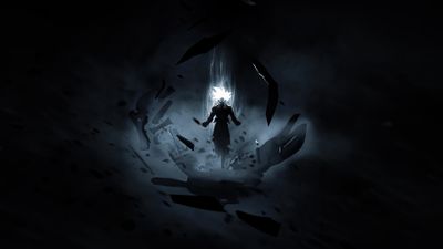 Goku Perfected Ultra Instinct dark anime 4K wallpaper