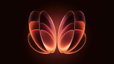 4K UHD Xiaomi 18 Fold stock wallpaper featuring a glass 3D abstract smartphone render on a dark background, ideal for desktop backgrounds.