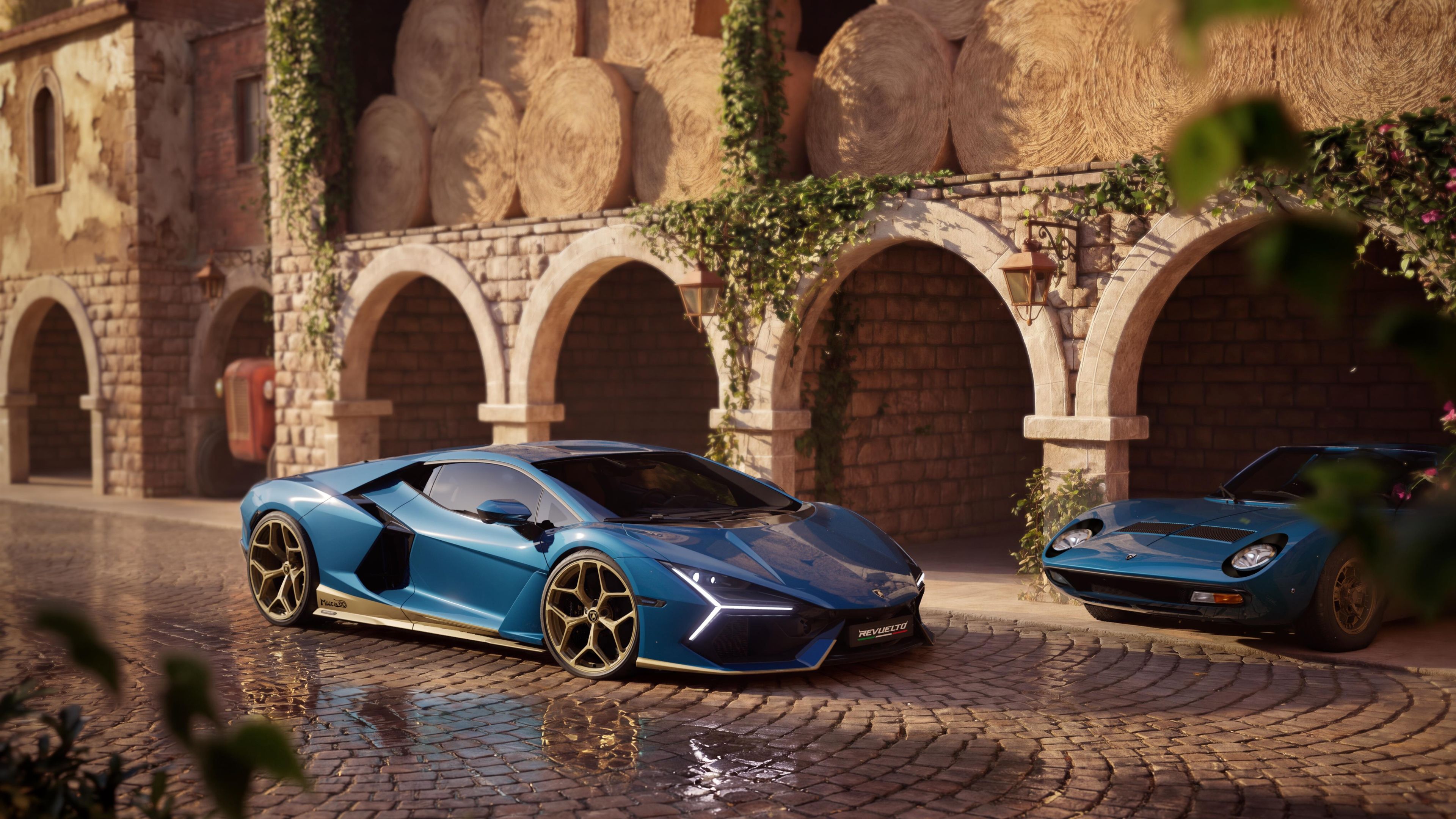 Lamborghini Revuelto Miura 60° Homage 5K ultra HD 4K wallpaper