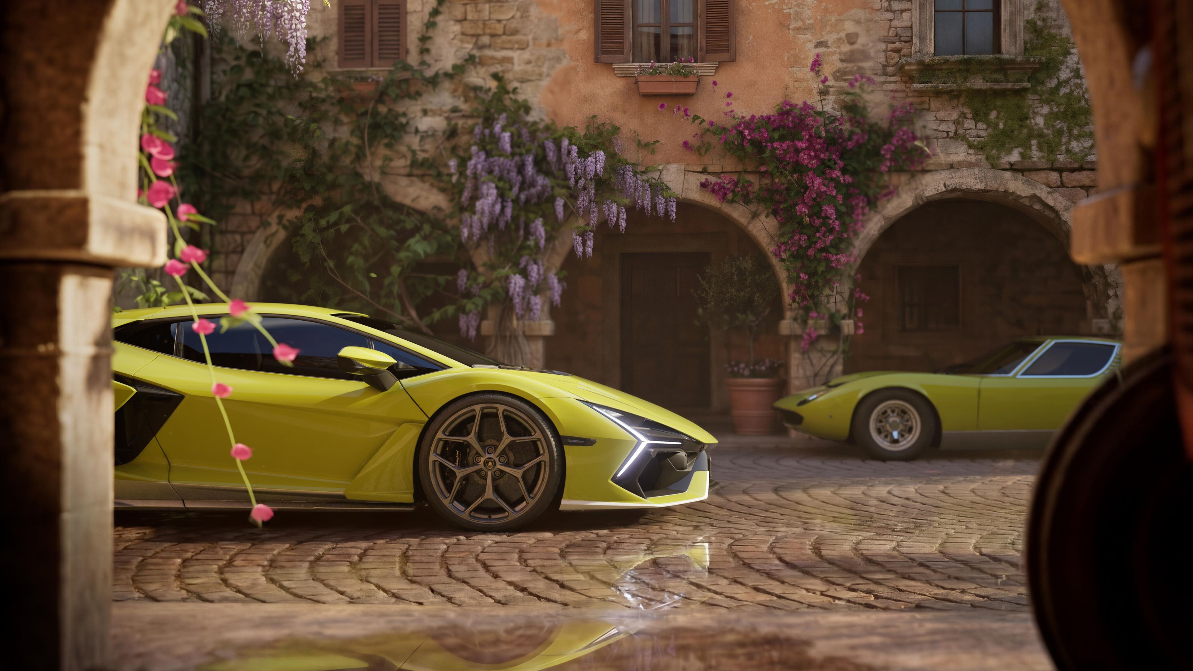 Lamborghini Revuelto Miura 60° Homage Hybrid Supercar ultra HD 4K wallpaper