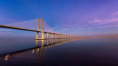Vasco da Gama Bridge ultra HD 4K wallpaper