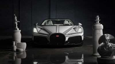 Bugatti W16 Mistral Blanc Éternel ultra HD 4K wallpaper