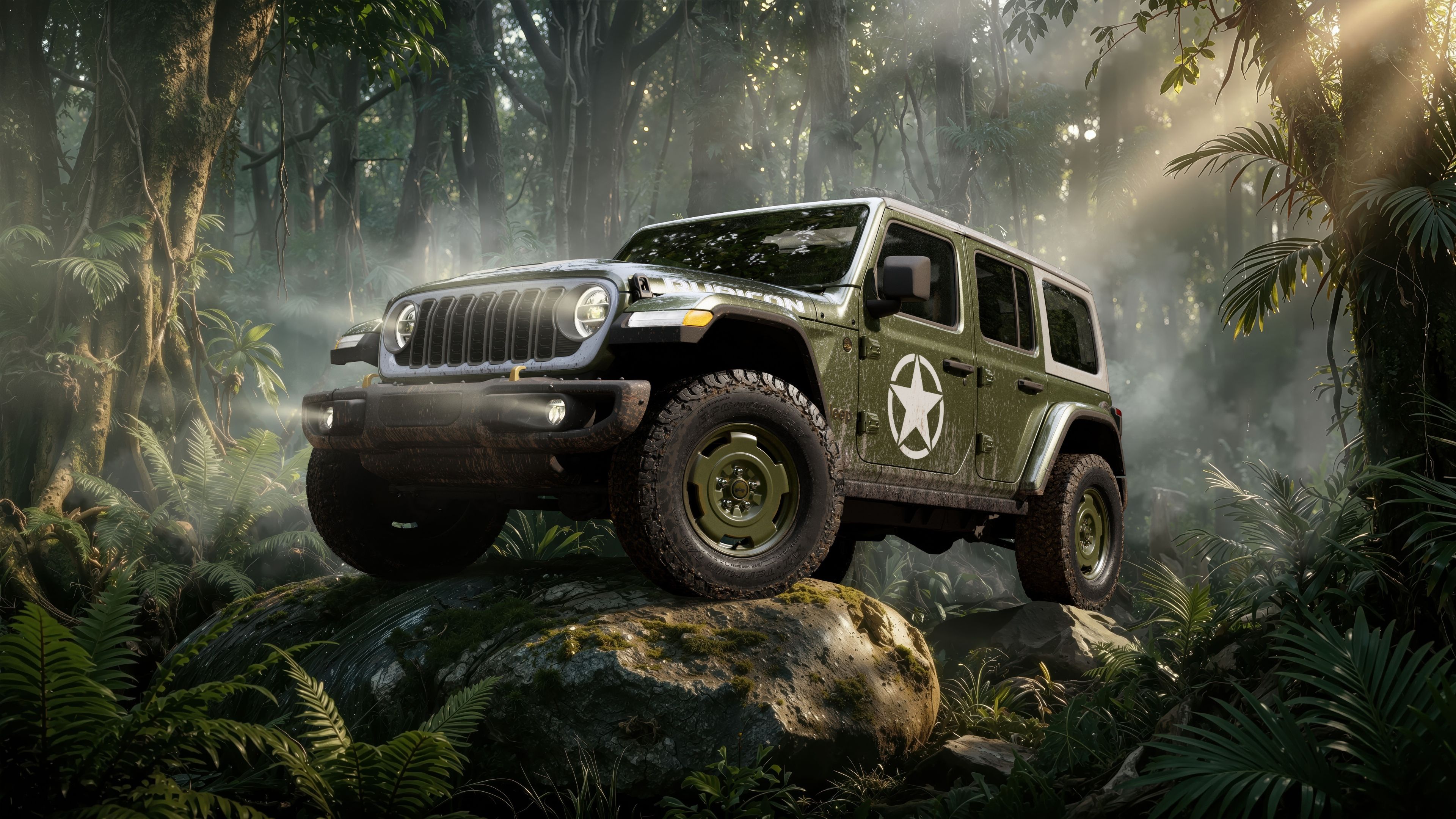 Jeep Wrangler Unlimited Rubicon Sarge ultra HD 4K wallpaper