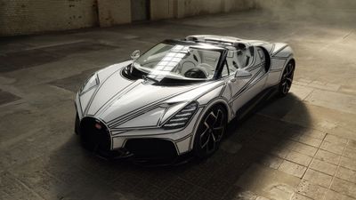 Bugatti W16 Mistral Blanc Éternel ultra HD 4K wallpaper