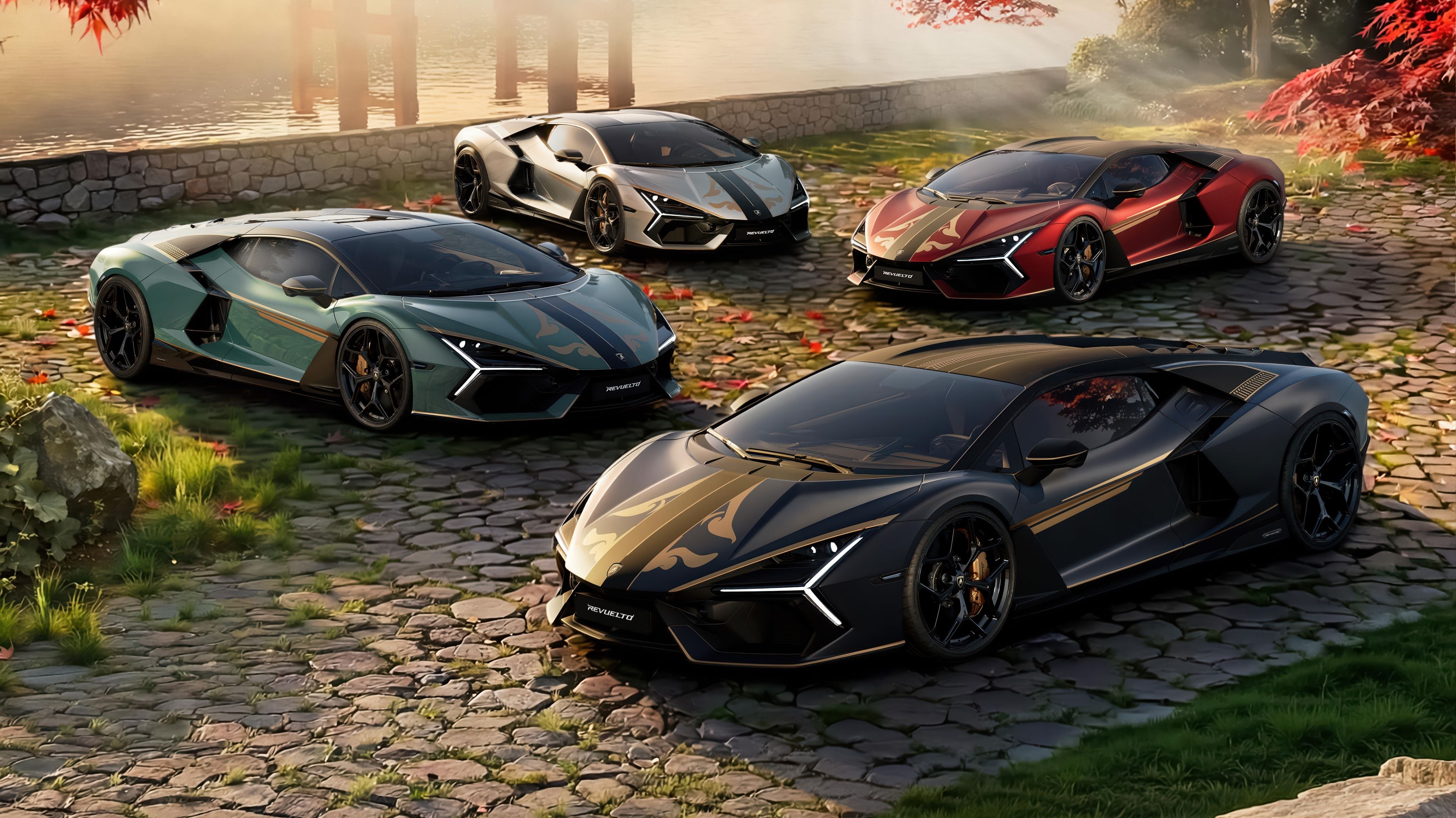 Lamborghini Revuelto Impavido Japan Samurai Edition ultra HD 4K wallpaper