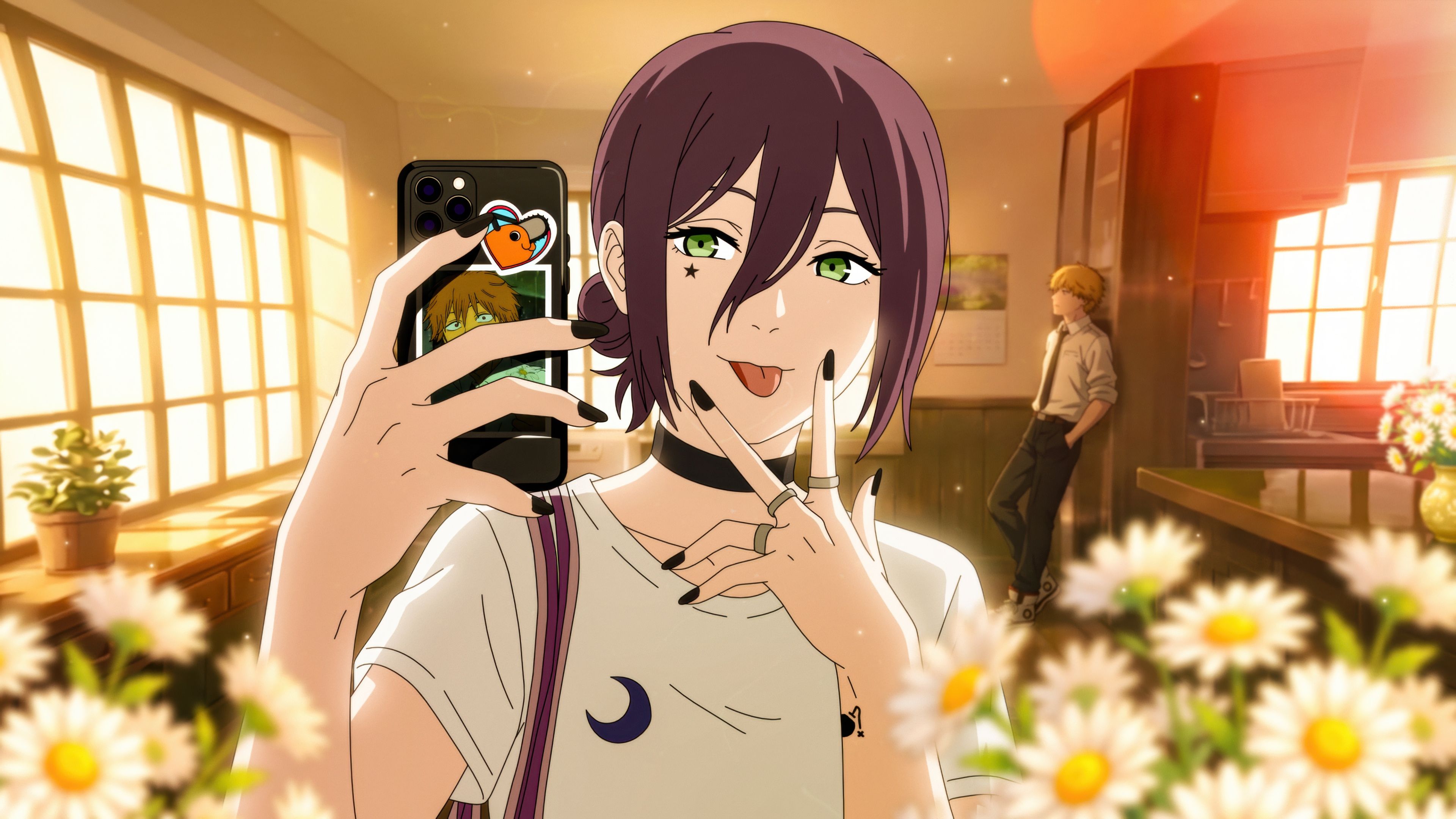 Reze Selfie ultra HD 4K wallpaper