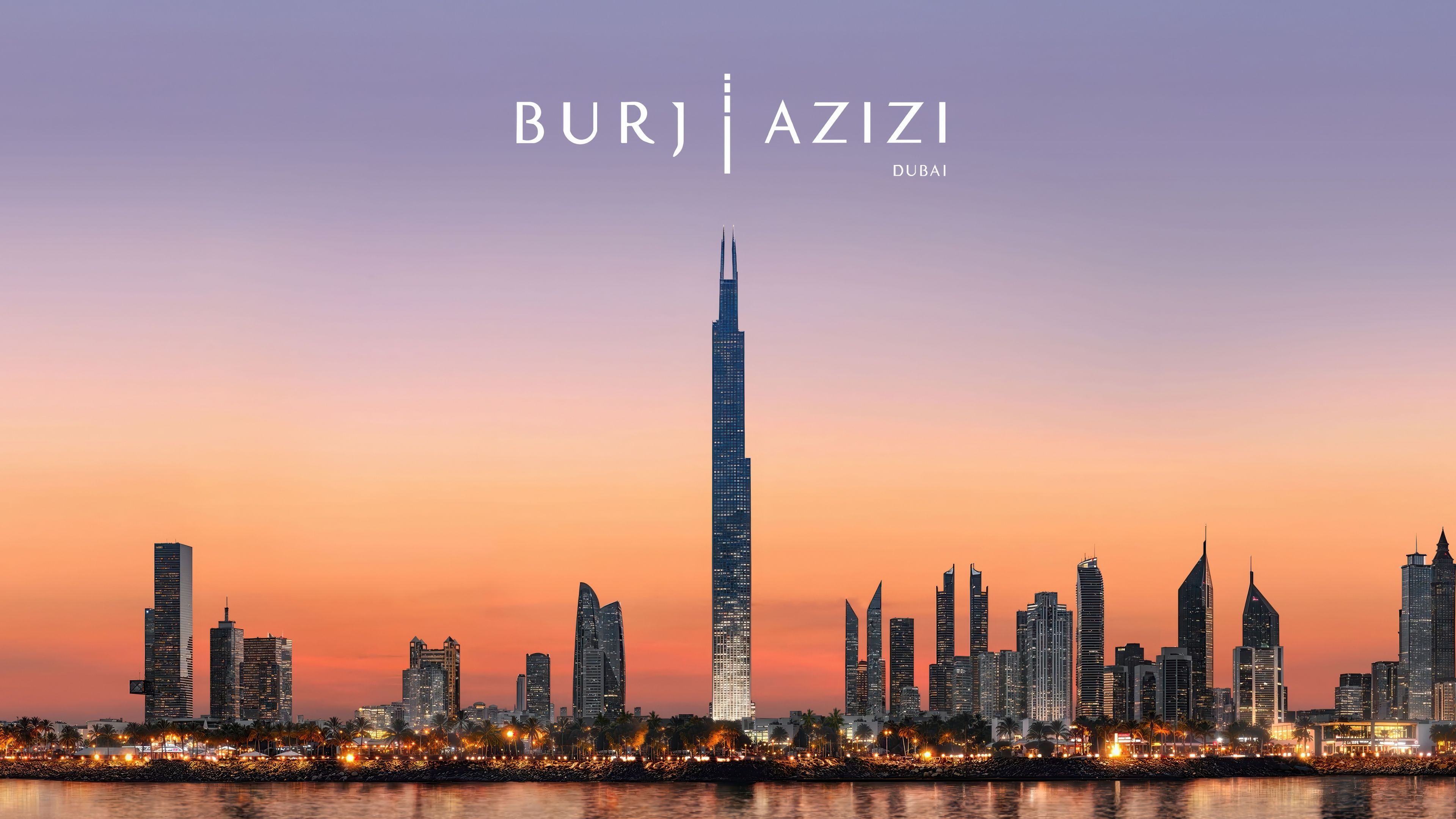 Burj Azizi Skyscraper ultra HD 4K wallpaper