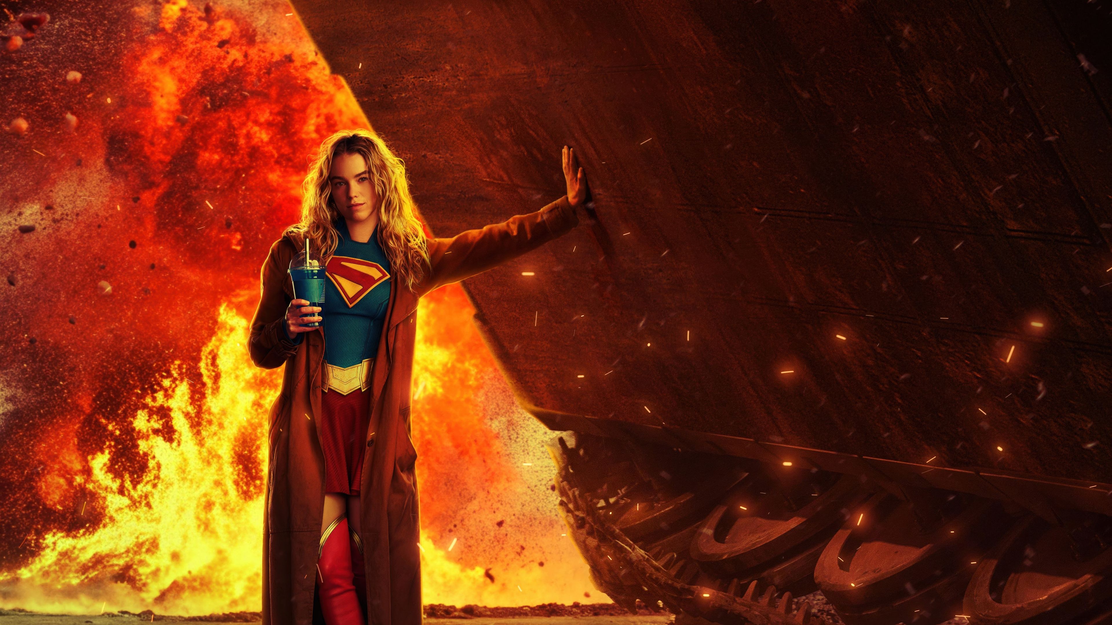 Supergirl (2026) Milly Alcock ultra HD 4K wallpaper