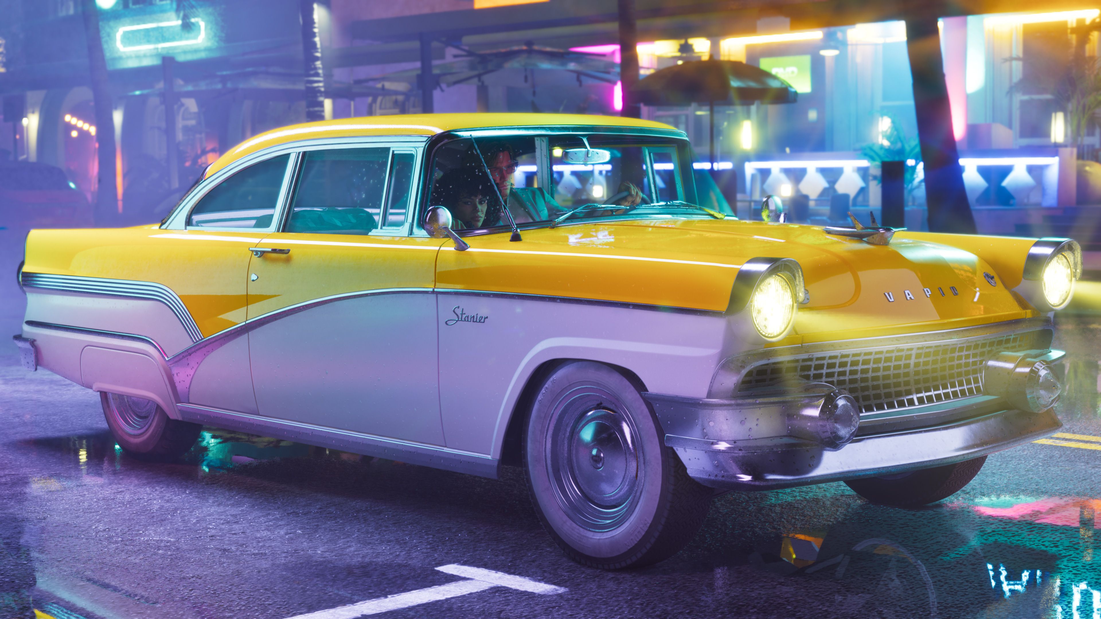 Vintage car ultra HD 4K wallpaper