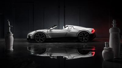 Bugatti W16 Mistral Blanc Éternel ultra HD 4K wallpaper