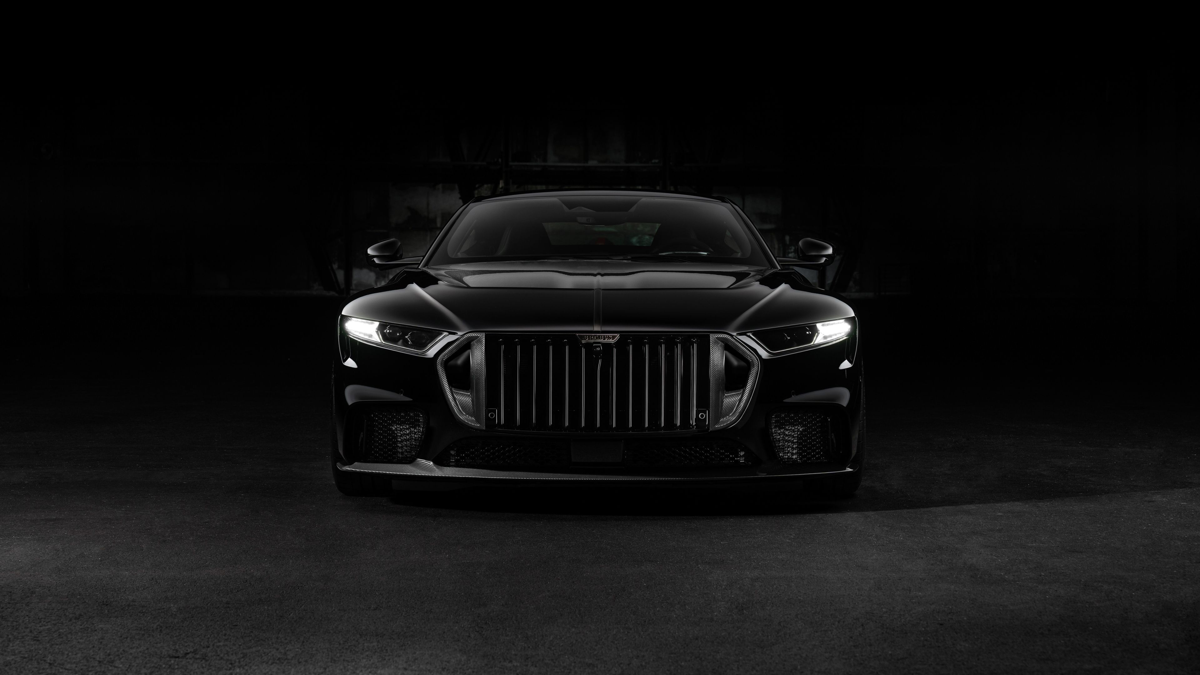 Brabus Bodo Dark background ultra HD 4K wallpaper