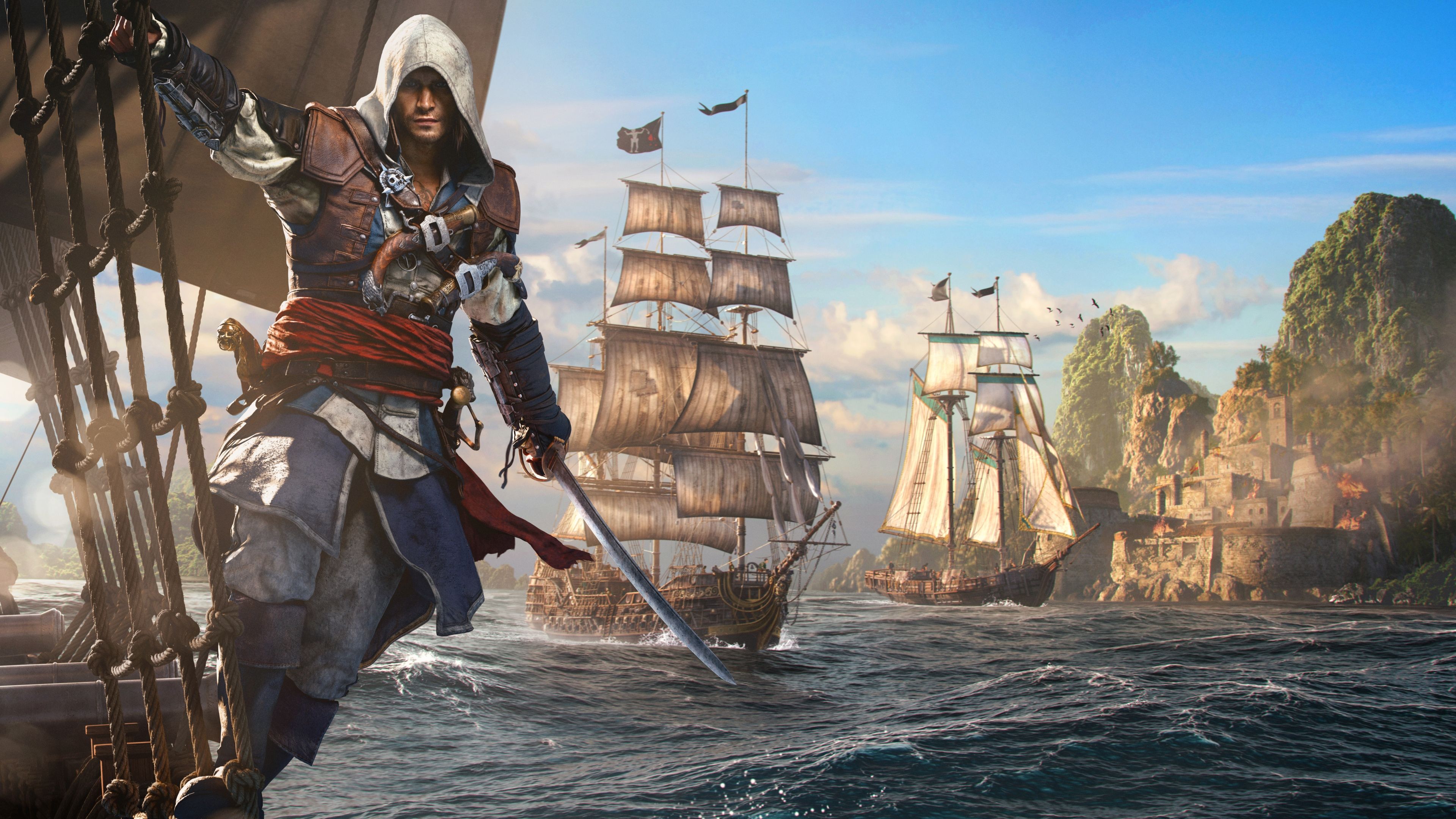 Assassin's Creed Black Flag Resynced ultra HD 4K wallpaper