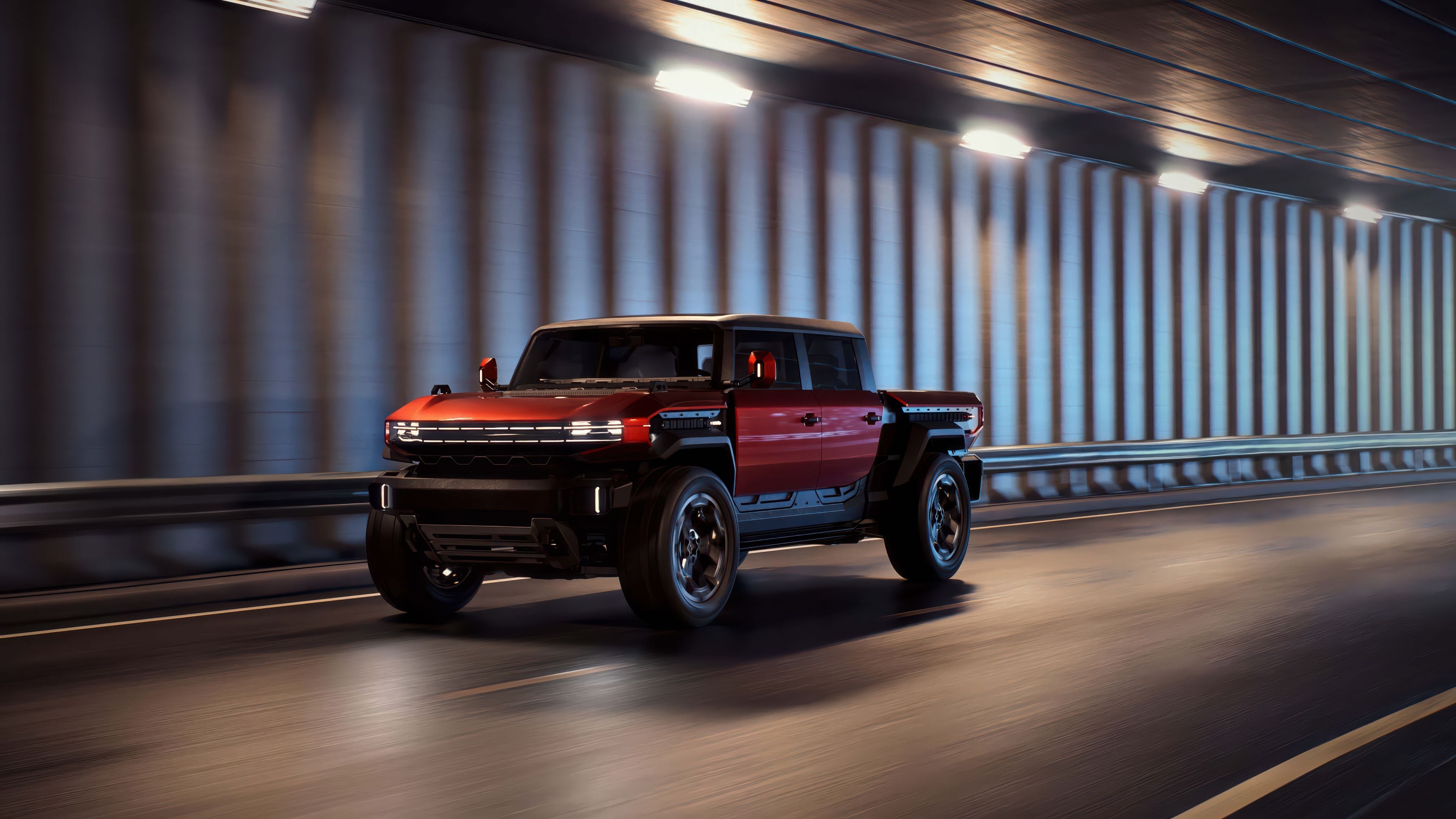 GMC Hummer X Truck EV Concept ultra HD 4K wallpaper
