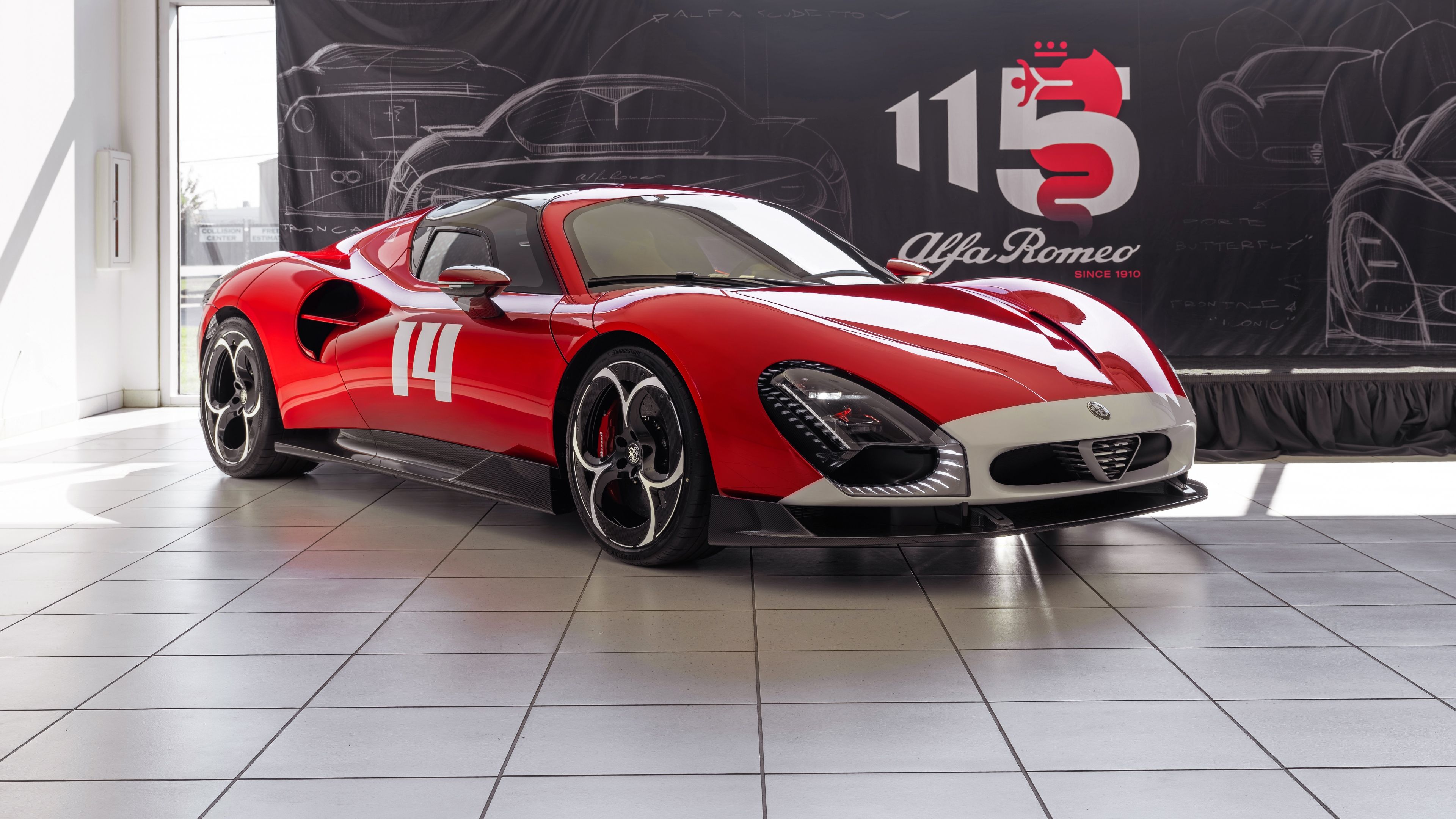 Alfa Romeo 33 Stradale Bespoke ultra HD 4K wallpaper