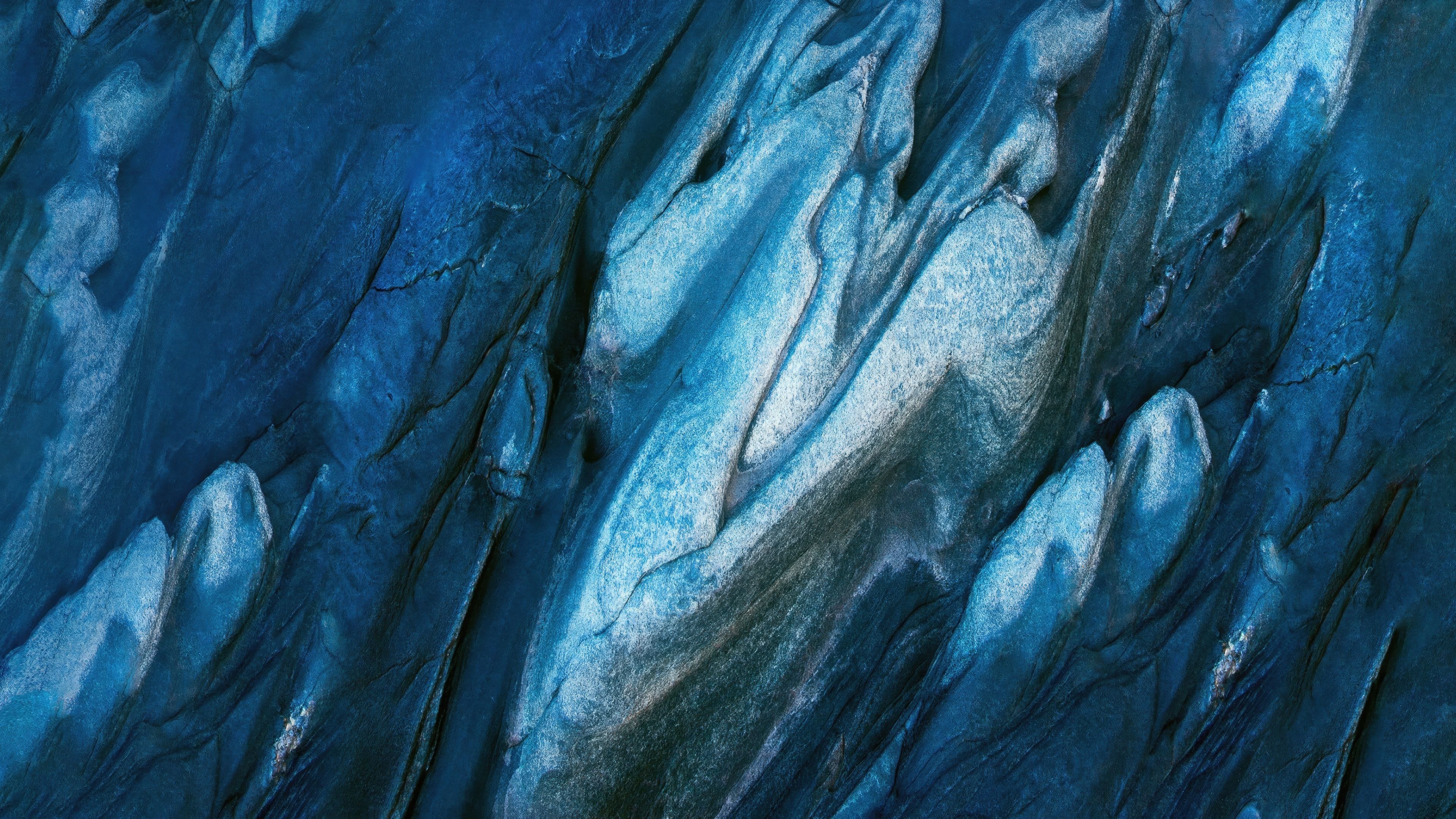 Glacial Blue abstract ultra HD 4K wallpaper