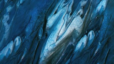 Glacial Blue abstract ultra HD 4K wallpaper