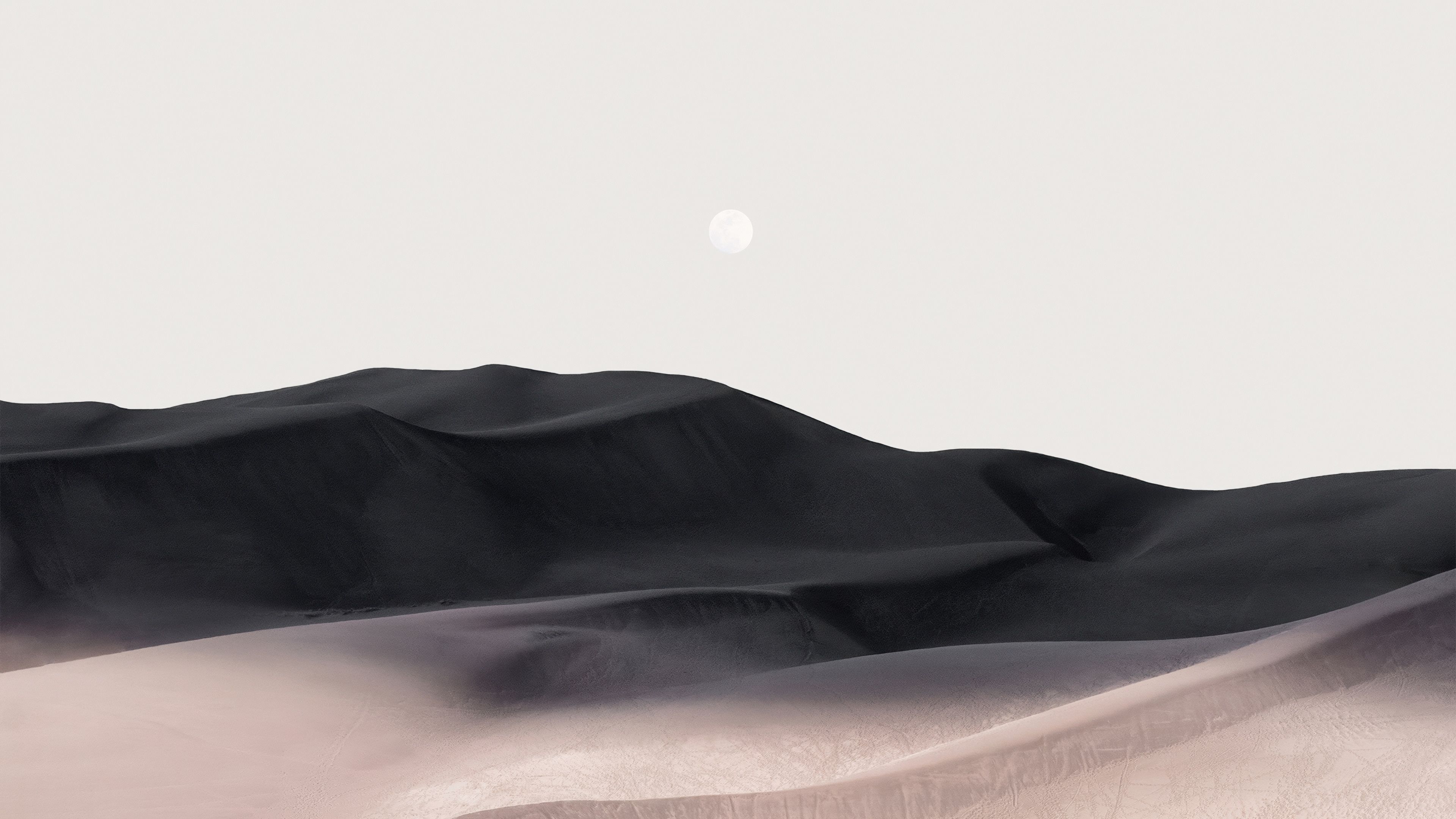 Sand Dunes Moon ultra HD 4K wallpaper