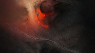 Volcanic Landscape ultra HD 4K wallpaper