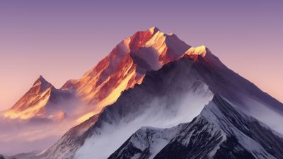 Snow mountains Golden hour ultra HD 4K wallpaper