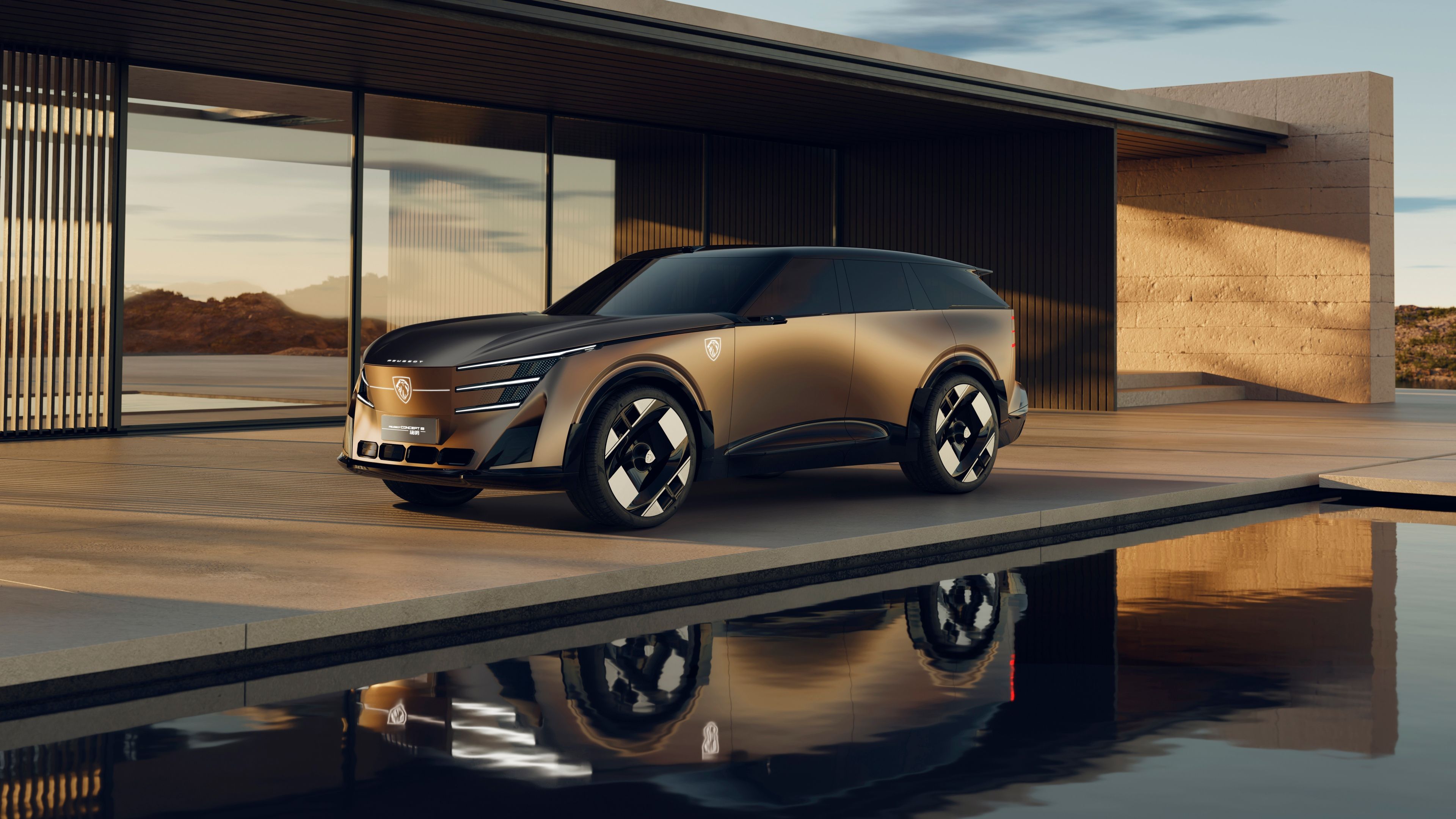 Peugeot Concept 8 Liu Ming ultra HD 4K wallpaper