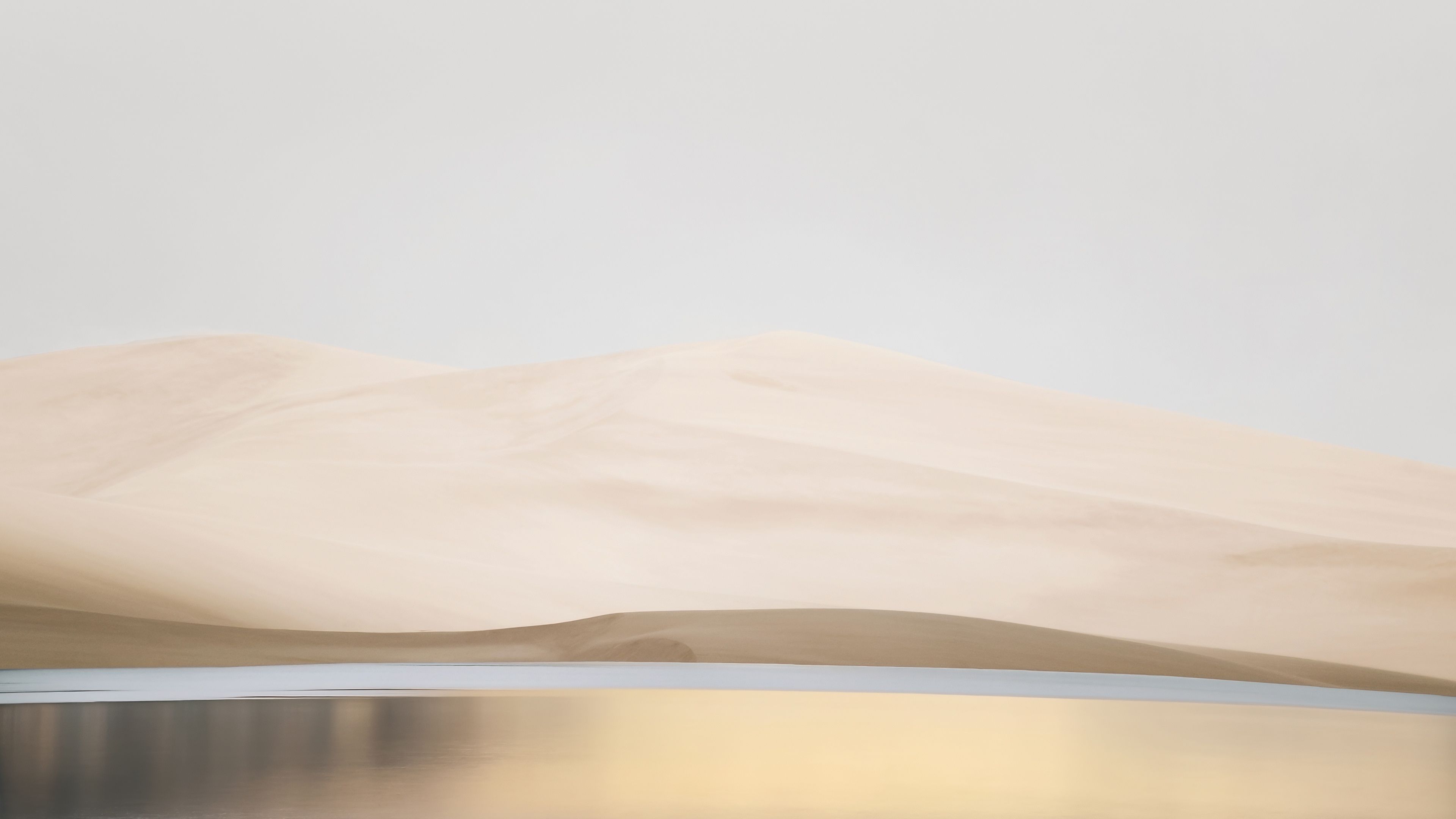 Desert Lake reflection ultra HD 4K wallpaper