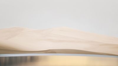 Desert Lake reflection ultra HD 4K wallpaper
