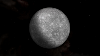 Planet Mercury Dark background ultra HD 4K wallpaper
