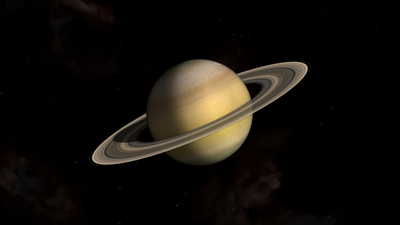 Saturn Dark background ultra HD 4K wallpaper