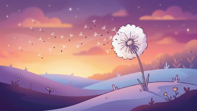 Dandelion flower Sunny day ultra HD 4K wallpaper