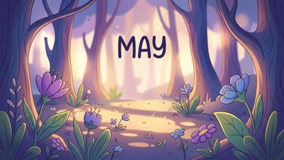 May (Month) Illustration ultra HD 4K wallpaper