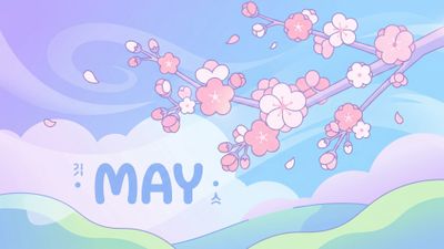 May (Month) Cherry blossom ultra HD 4K wallpaper