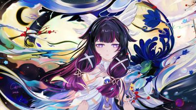Columbina Anime girl ultra HD 4K wallpaper
