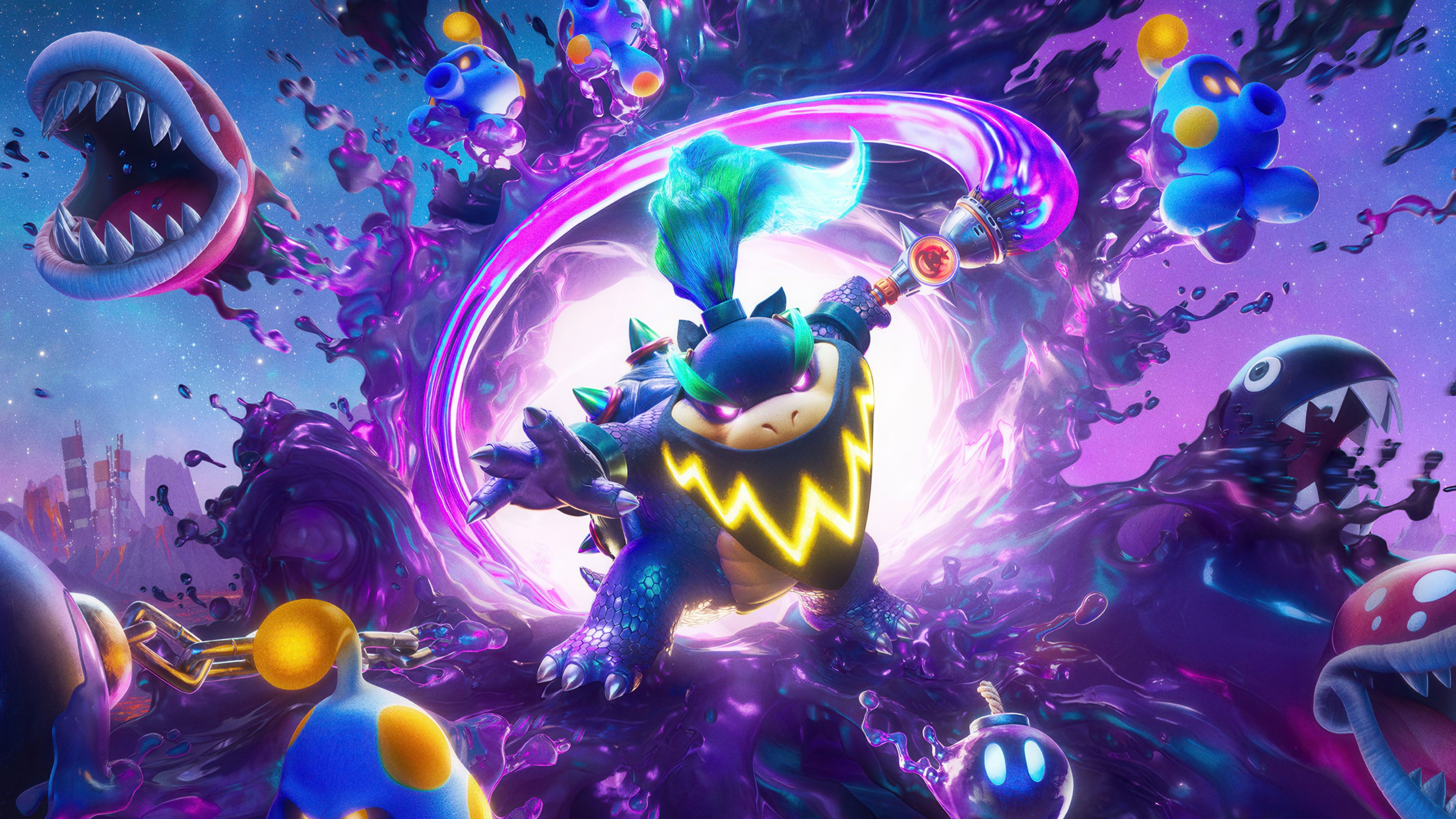 The Super Mario Galaxy Movie Bowser Jr ultra HD 4K wallpaper