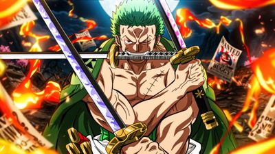 Three Sword Style Roronoa Zoro ultra HD 4K wallpaper