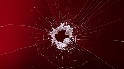 Shattered glass Red background ultra HD 4K wallpaper
