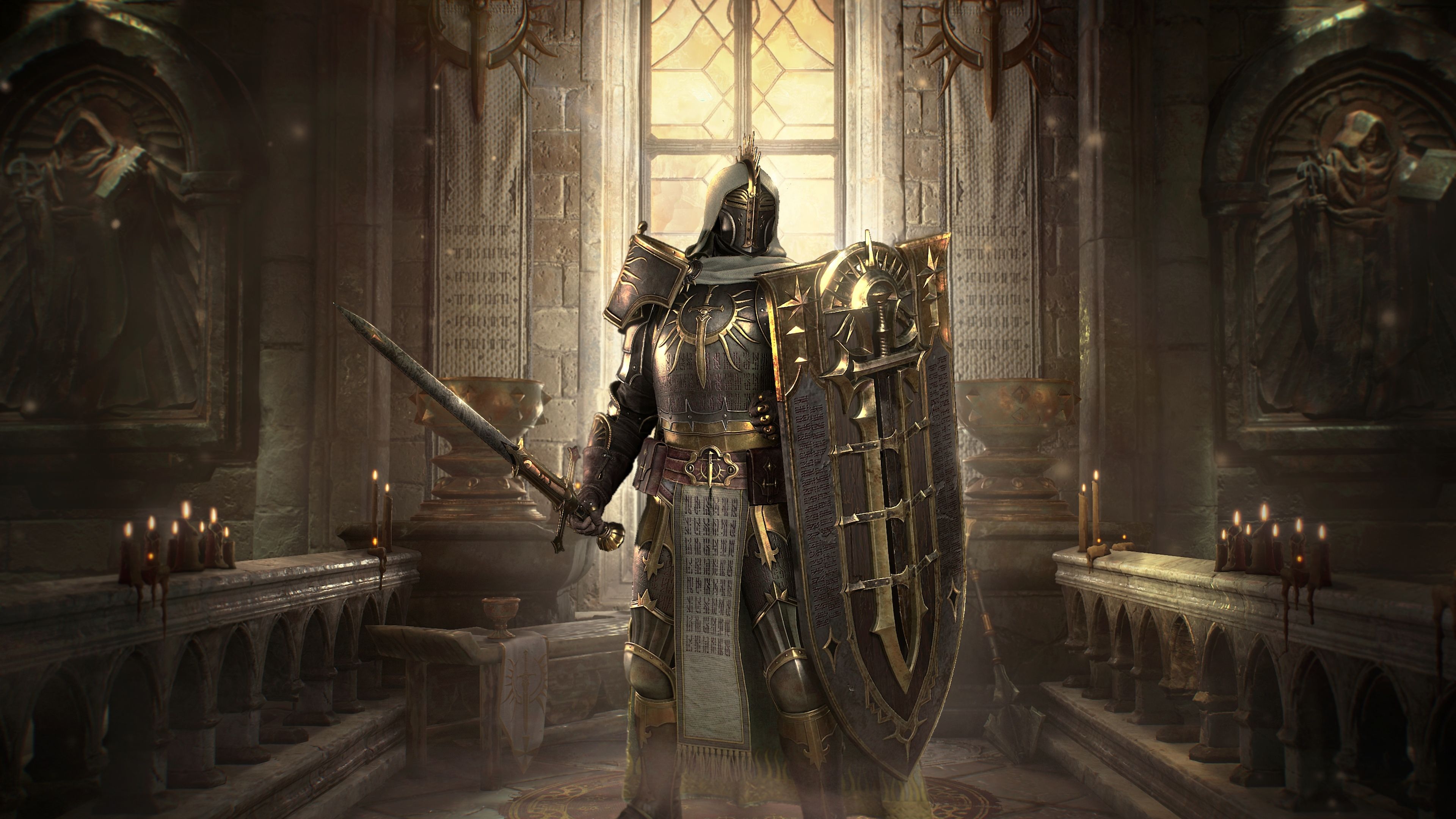 Paladin Diablo IV ultra HD 4K wallpaper