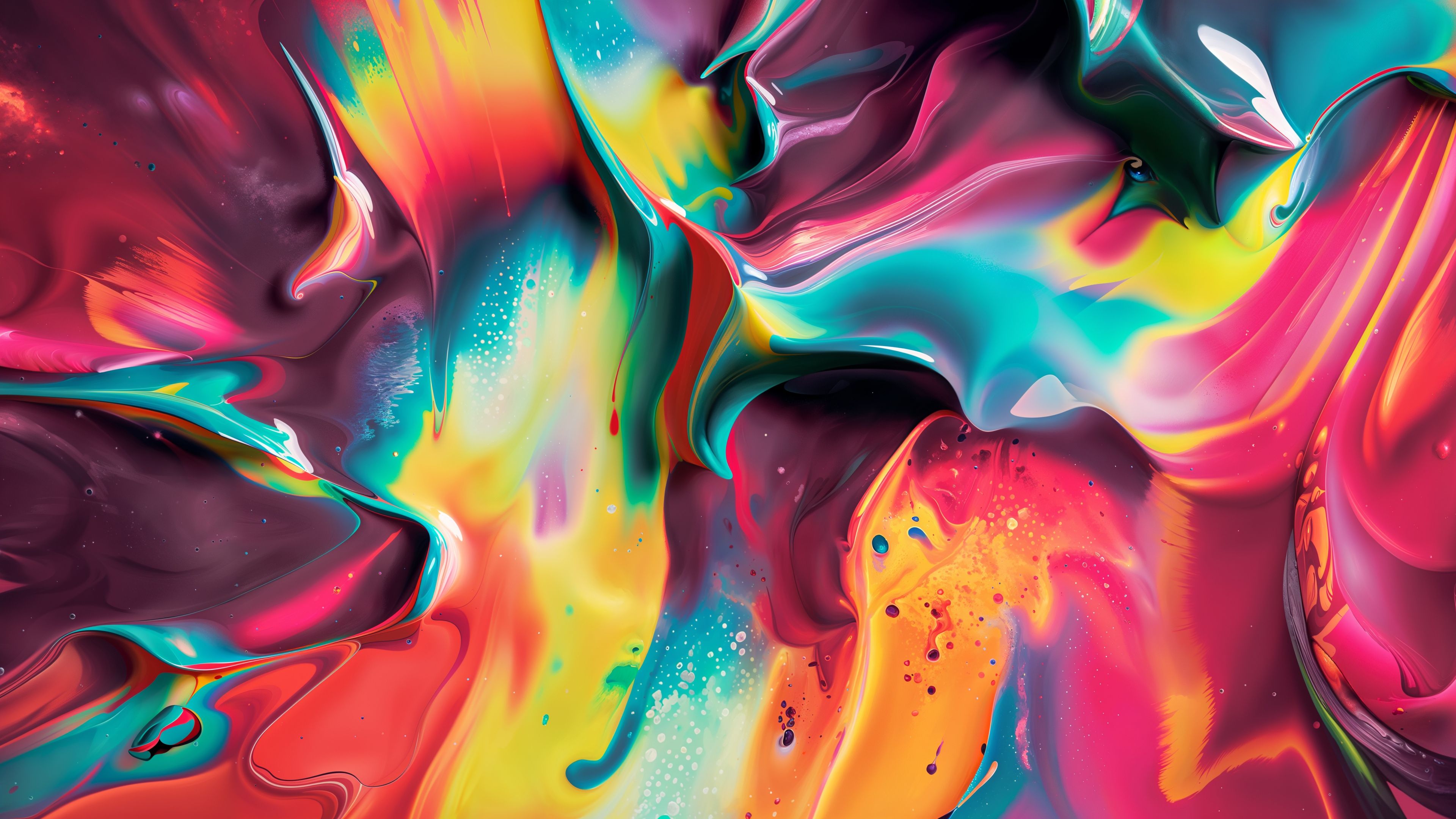 Liquid art Paint ultra HD 4K wallpaper