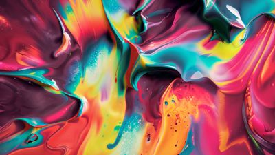 Liquid art Paint ultra HD 4K wallpaper