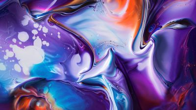 Vibrant Fluid abstract ultra HD 4K wallpaper