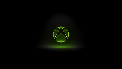 Xbox logo Black background ultra HD 4K wallpaper