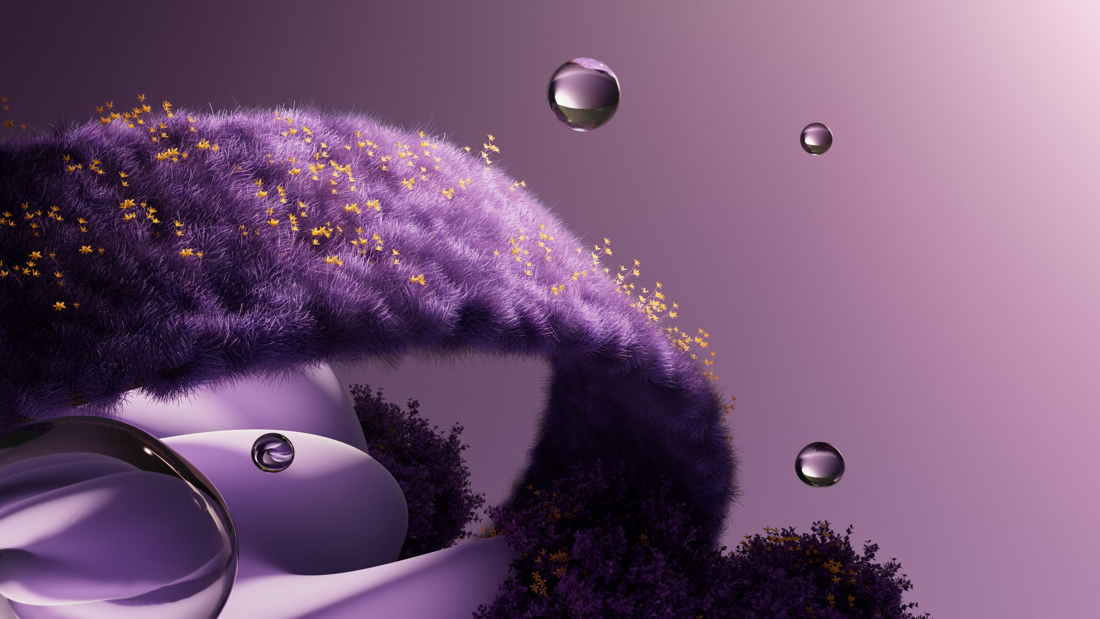 Purple aesthetic Grass ultra HD 4K wallpaper