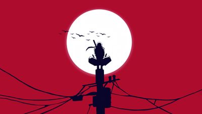 Itachi Uchiha Moon ultra HD 4K wallpaper
