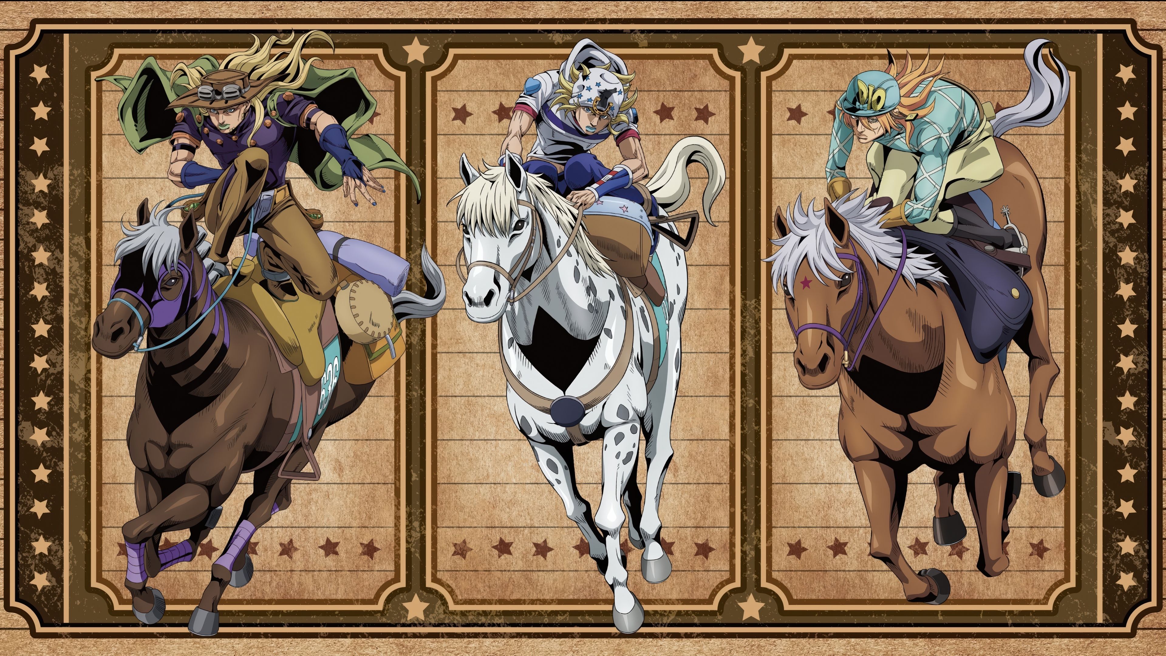 Steel Ball Run: JoJo's Bizarre Adventure ultra HD 4K wallpaper