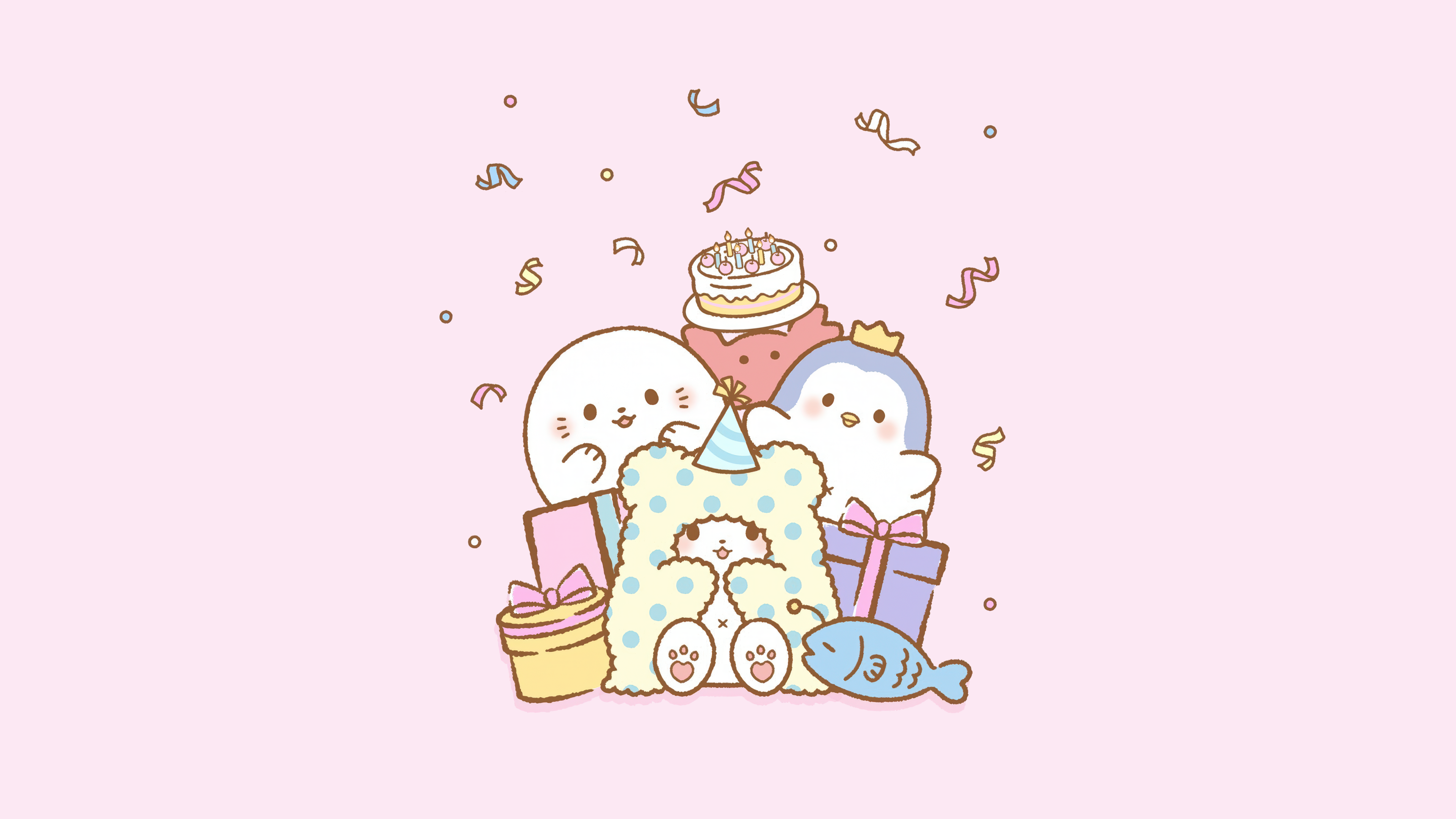 Marumofubiyori (Moppu) Sanrio ultra HD 4K wallpaper
