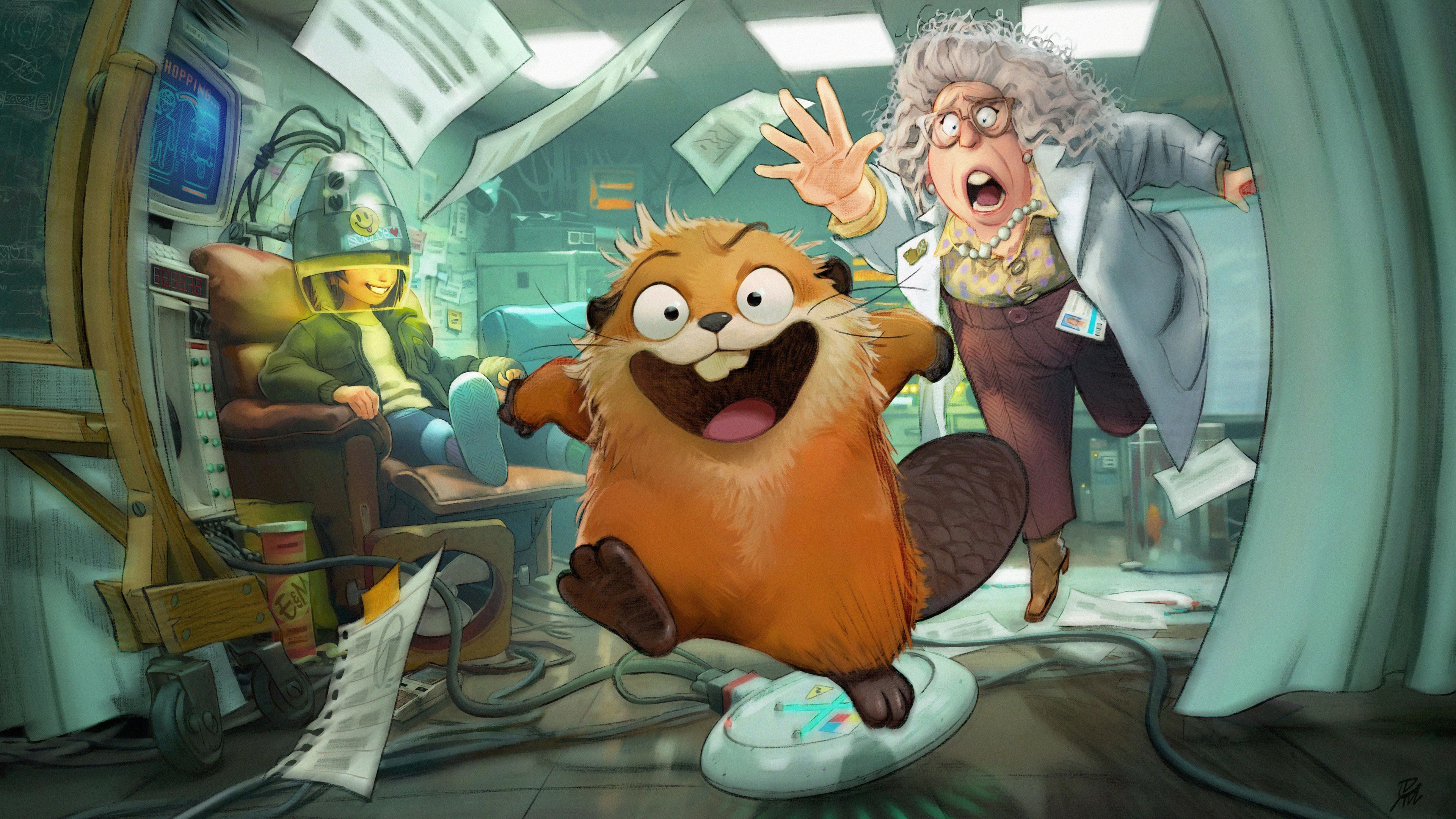 Hoppers (2026) Artwork ultra HD 4K wallpaper