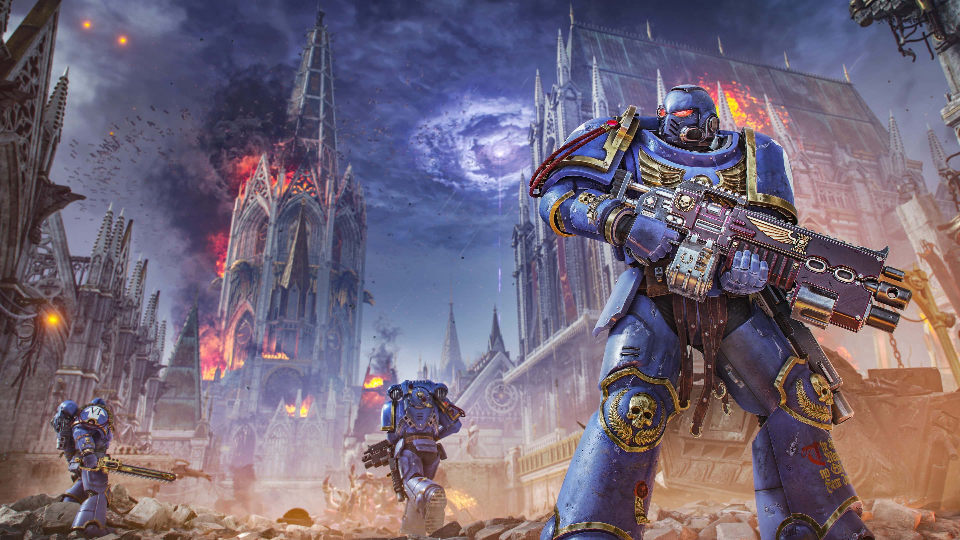 Warhammer 40K Space Marine 2 Poster ultra HD 4K wallpaper