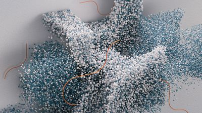 Particles Cloud ultra HD 4K wallpaper