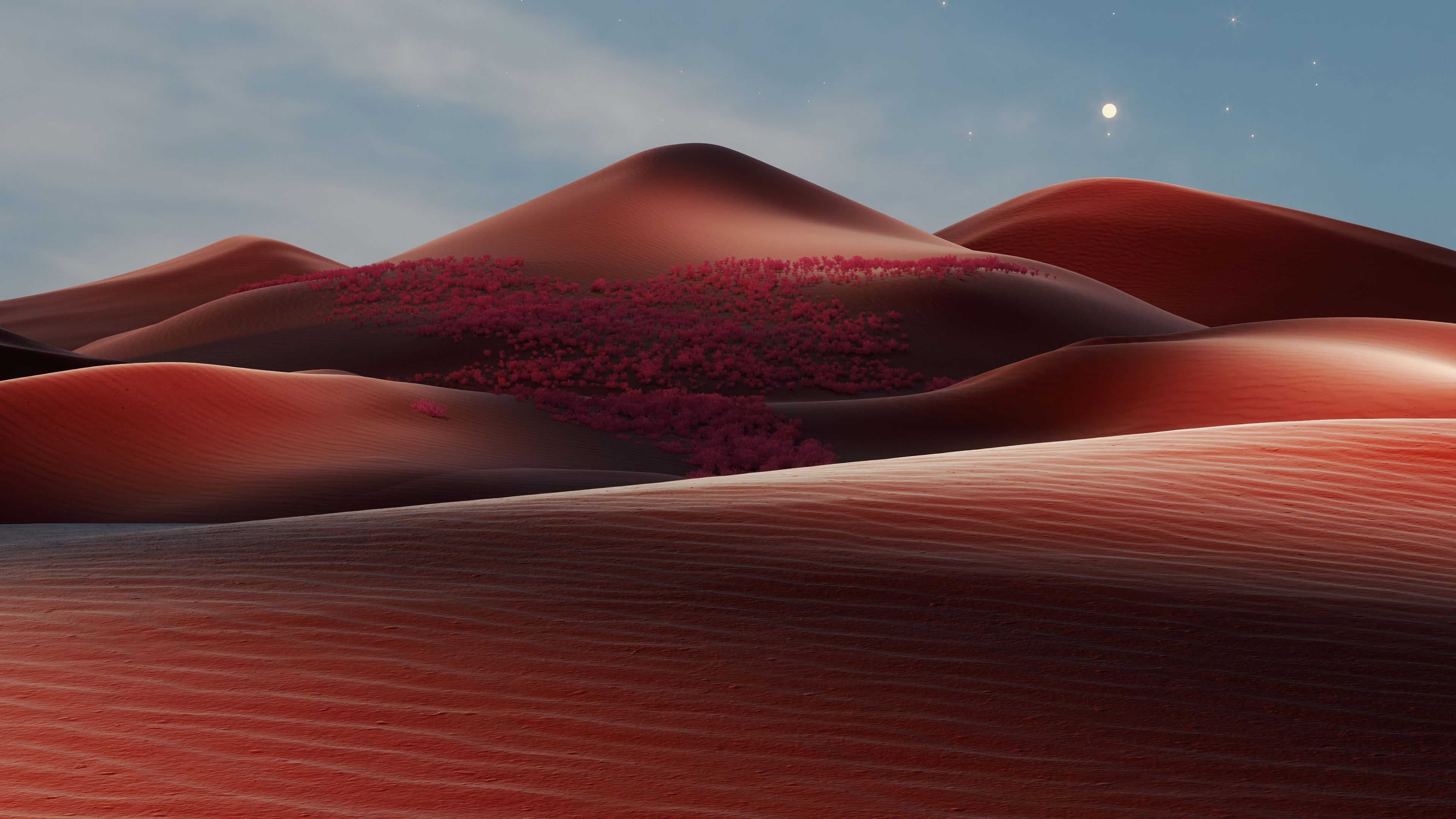 Terracotta Sand Dunes ultra HD 4K wallpaper